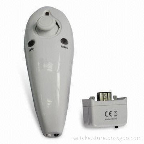 2.4G Wireless Nunchuk for Wii Games, with LED Indicator, Compatible with Wii Console